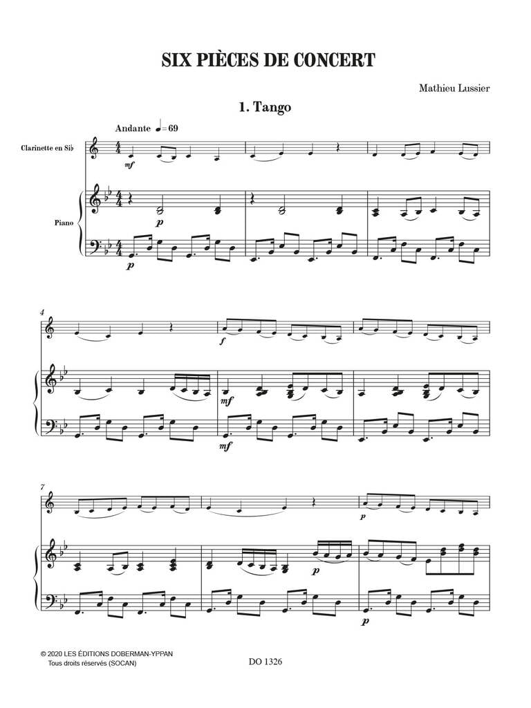 Six Pièces De Concert